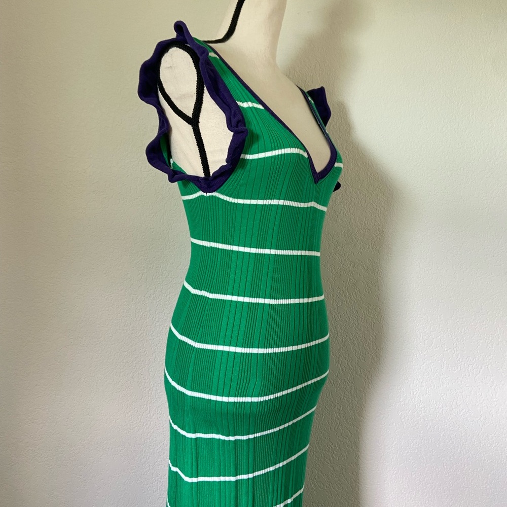Daily Practice by Anthropologie Striped Knitted Midi Dress Size Small - Picture 6 of 9